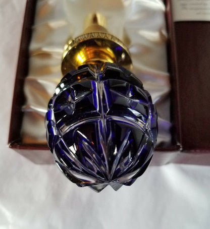 Faberge Blue Crystal Bottle Stopper