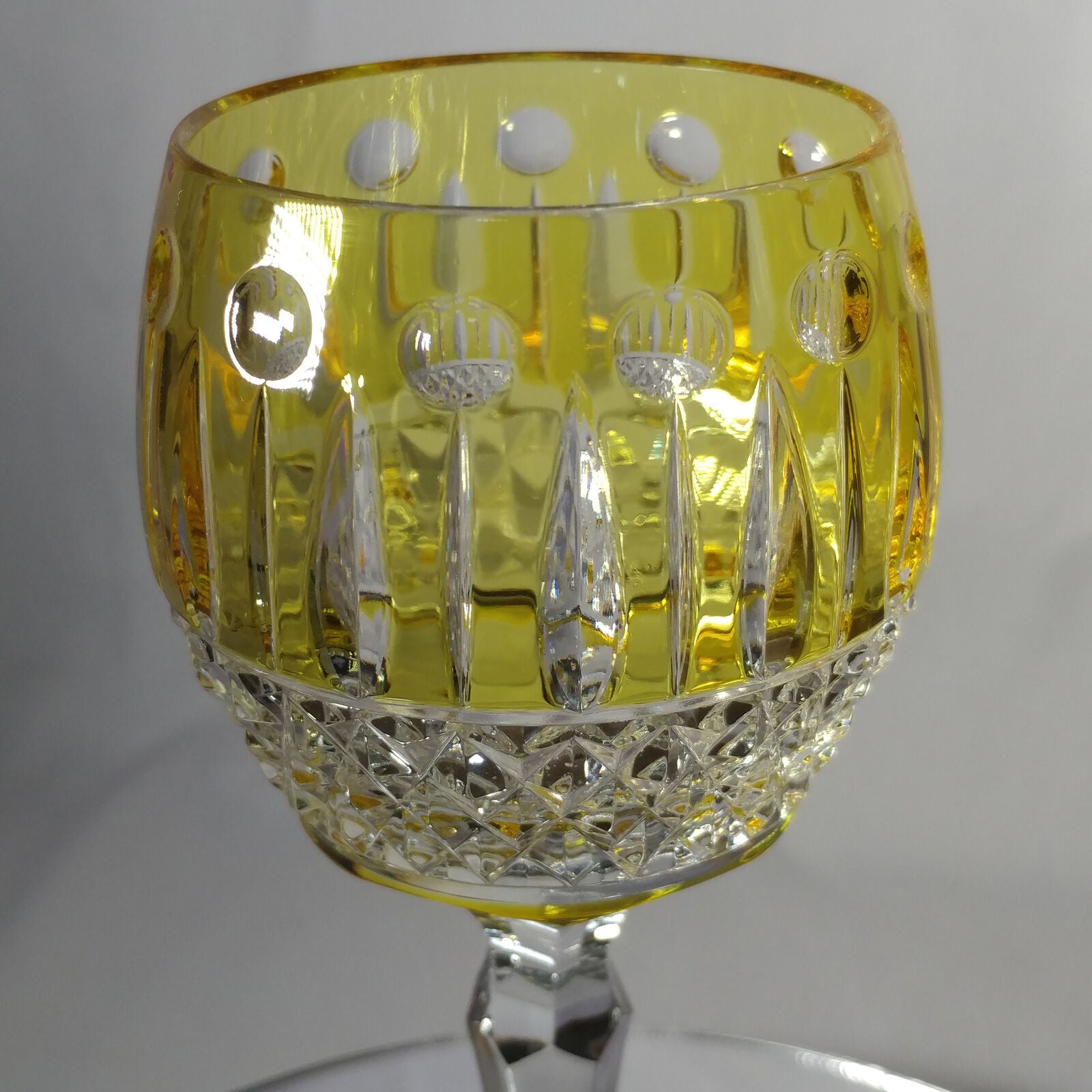 FABERGE | YELLOW XENIA IMPERIAL YELLOW GOLD CRYSTAL GOBLET | SINGLE