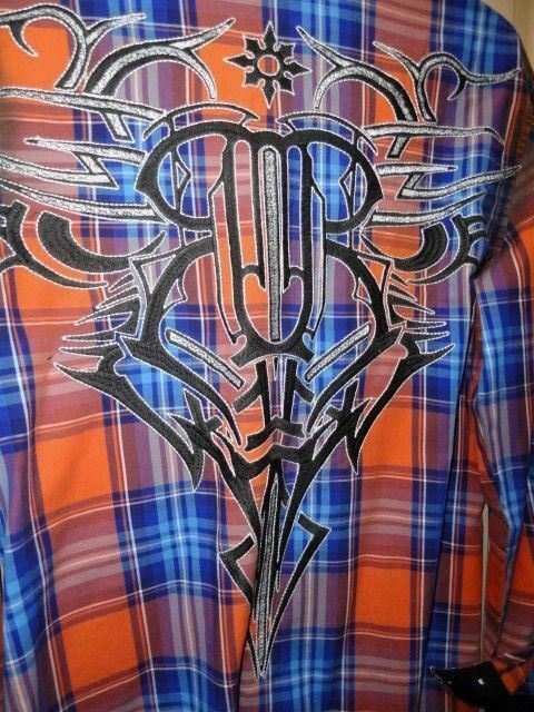 Roar Signature Long  Sleeve Button Up Shirt Size Medium