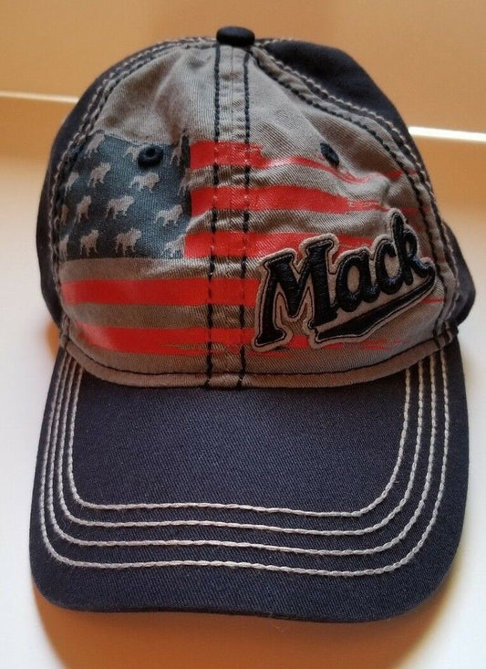 Mack Trucks Blue Denim  Embroidered Baseball Cap