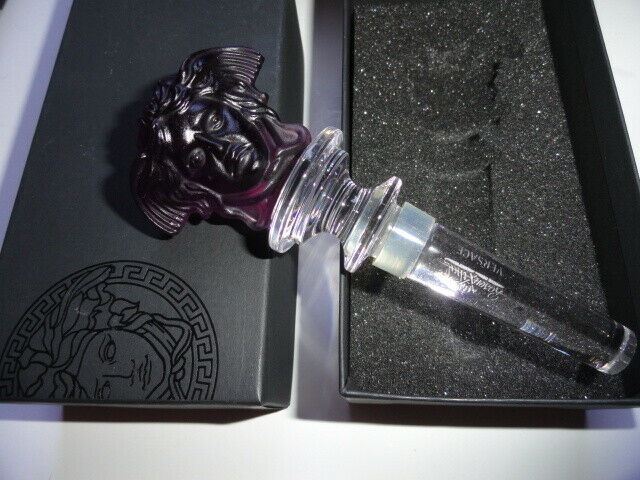 Versace Medusa Amethyst Crystal Bottle Stopper