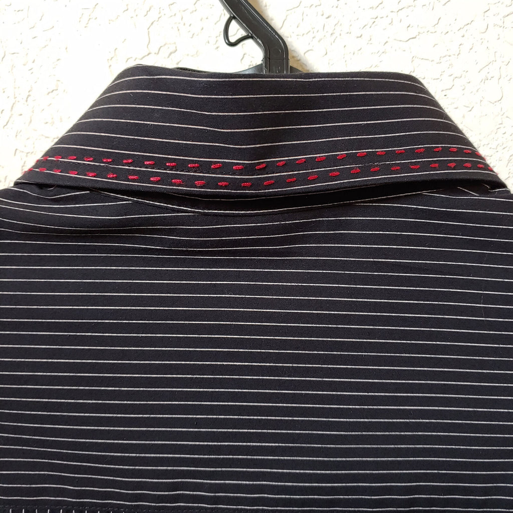 Artine | Men's Black Long sleeve Button down Casual Shirt