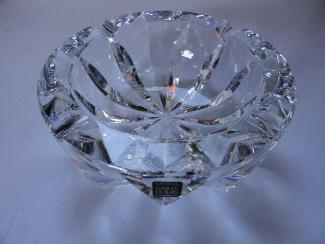 Saint Louis Clear Ashtray 7" diameter
