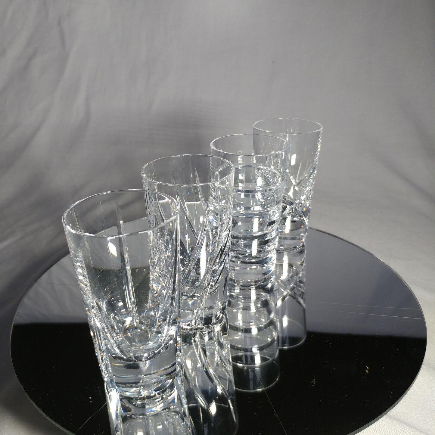 Faberge Clear Crystal Shot Glasses