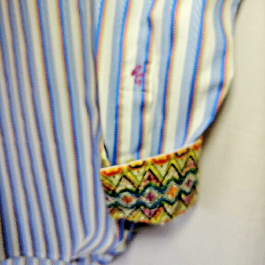 Robert Graham - Colorful Long Sleeve - Men's Medium Button Down Classic Fit