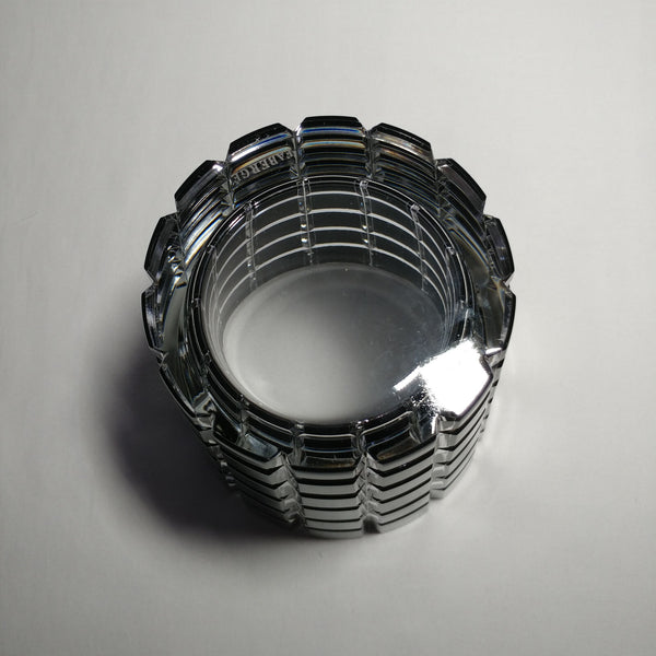 Faberge Black Cased Cut to Clear Crystal Metropolitan Ice Bucket