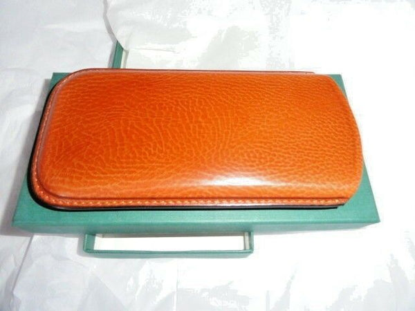 R. D. Gomez Tan Leather Glasses Case