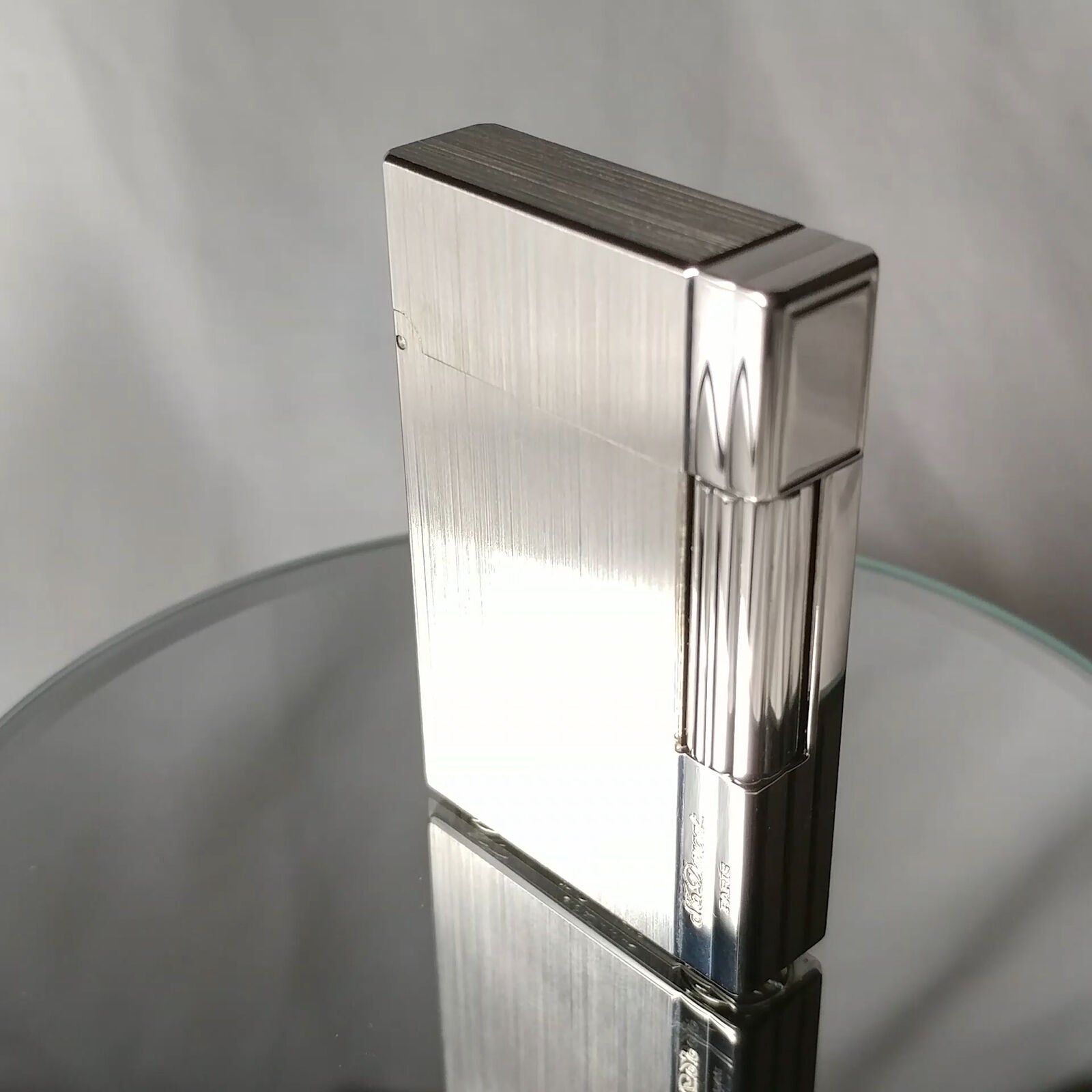 ST DUPONT GATSBY BRUSHED PALLADIUM  LIGHTER