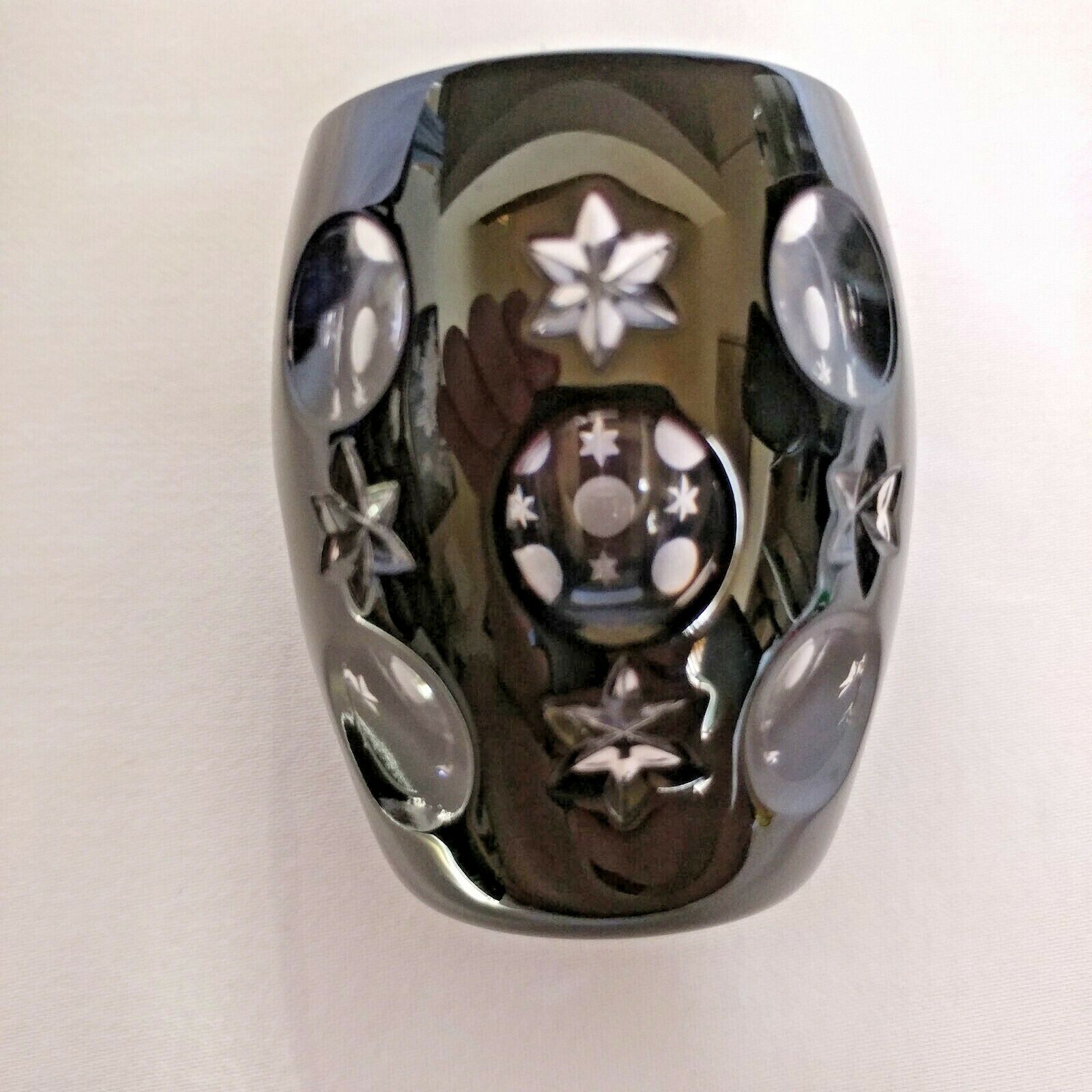 Faberge Black Galaxy Crystal  Shot Glass
