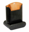 Brizard and Co. - The "Show Band" Travel Humidor - Croco Pattern Black