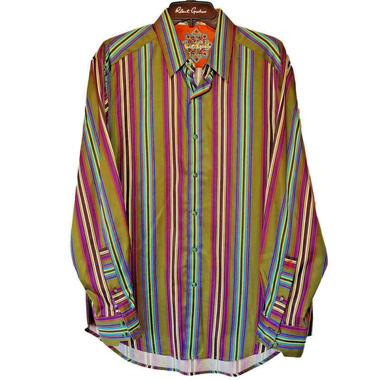 Robert Graham - Colorful Long Sleeve - Men's Medium Button Down Classic Fit