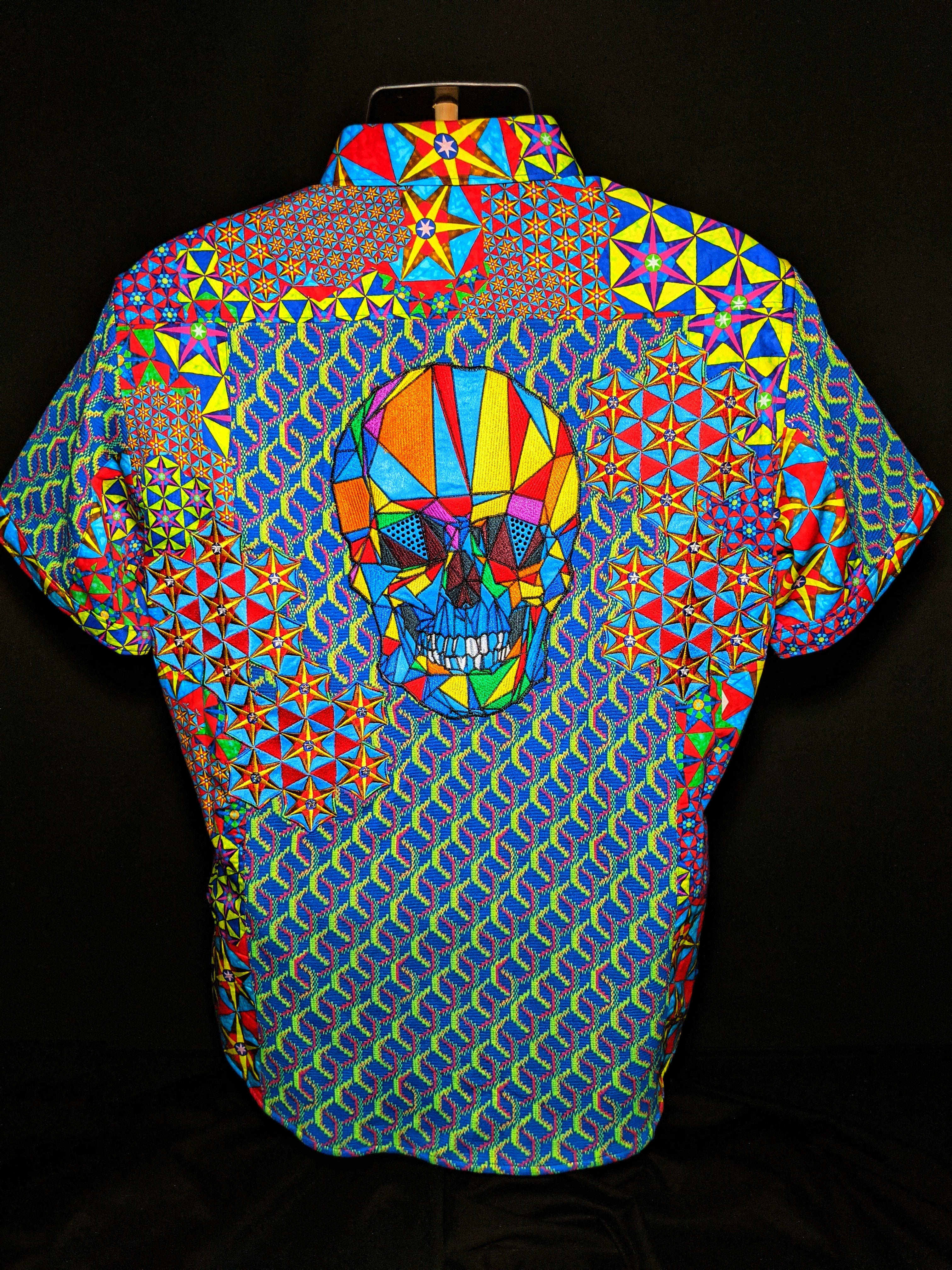 Robert Graham Prism Limited Edition Short Sleeve Shirt 3XL Size