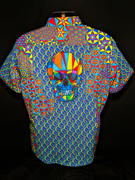 Robert Graham Prism Limited Edition Short Sleeve Shirt 3XL Size