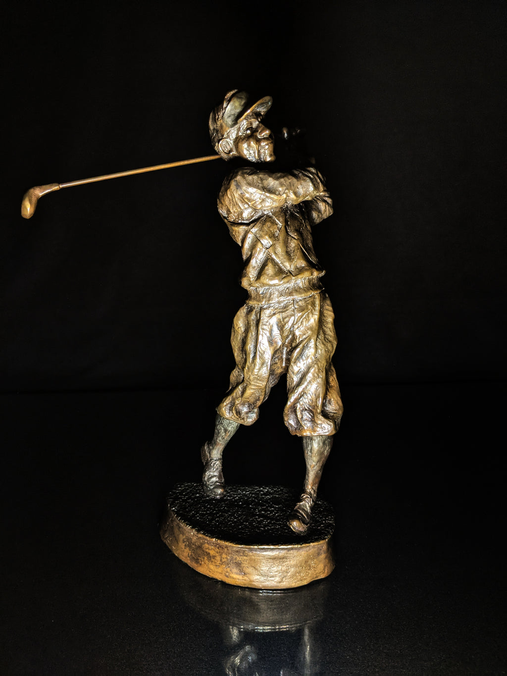 Mark Hopkins Golf Series "Fairway" Bronze Sculpture — Made in USA