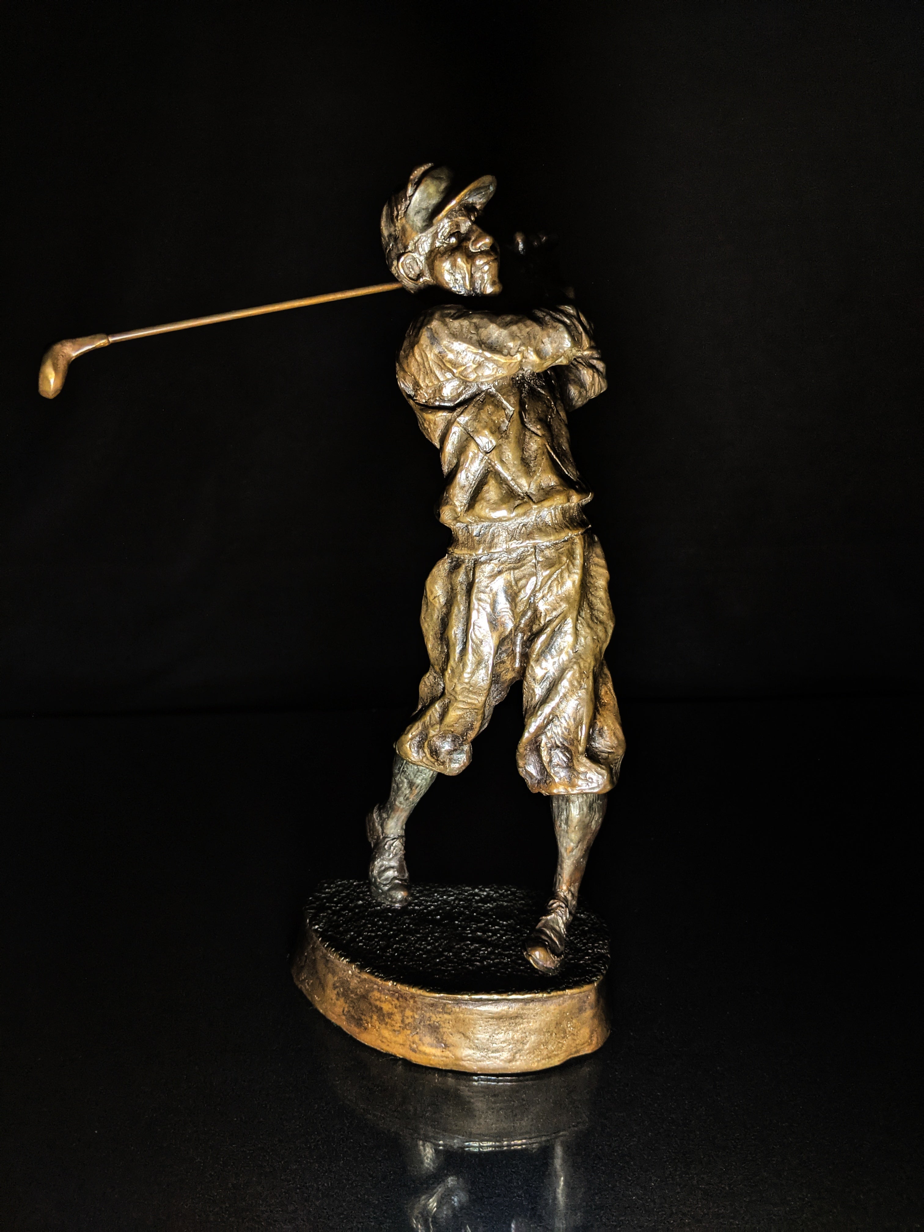 Mark Hopkins Golf Series "Fairway" Bronze Sculpture — Made in USA