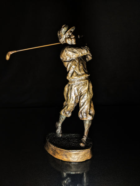Mark Hopkins Bronze Golf Series Sculpture called " Fairway " Made in USA