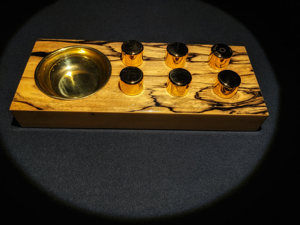 Elie Bleu Royal Ebony Wood Egoist Ashtray