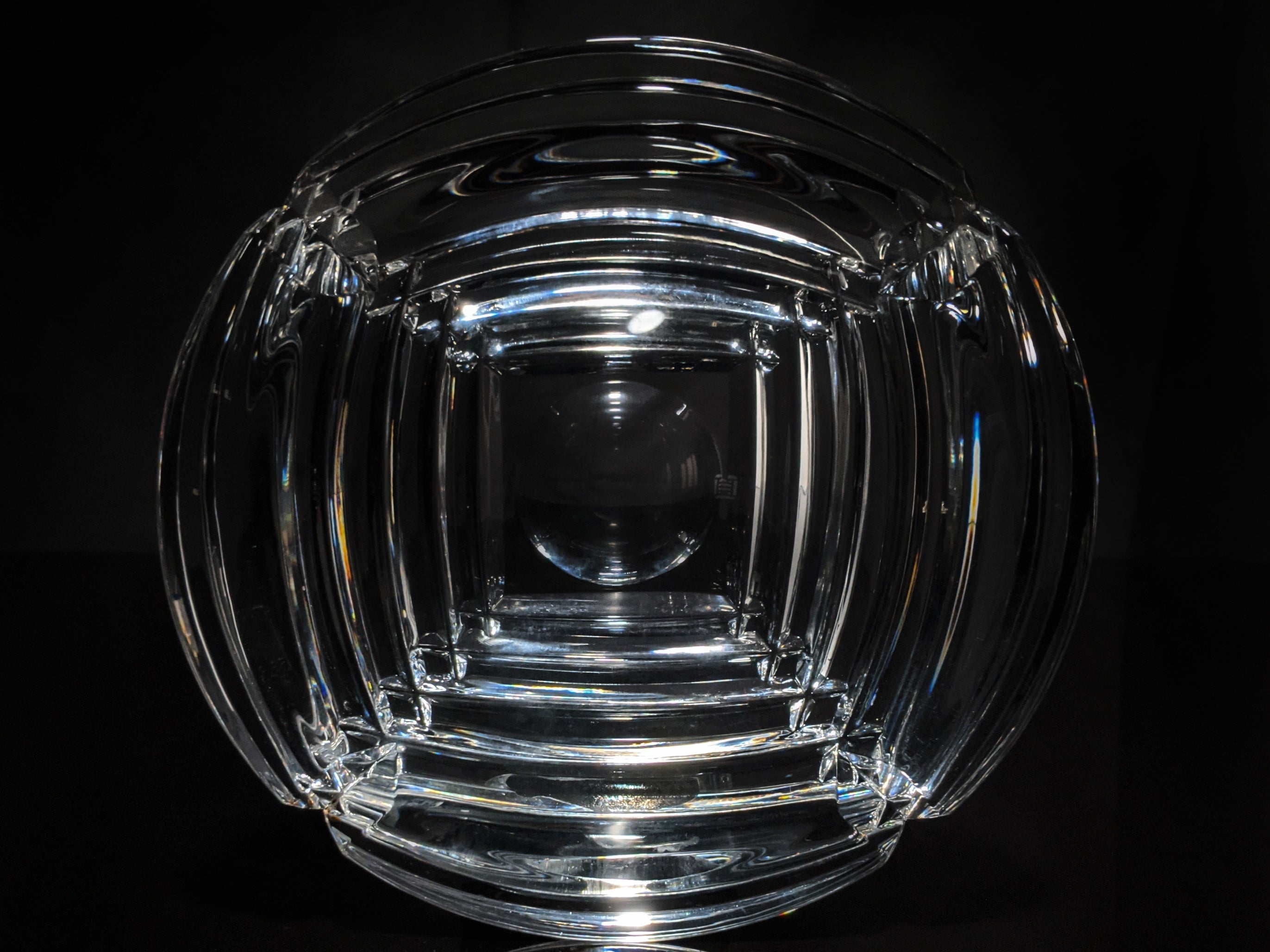 Heavy Glass Cigar Ashtray 7" Diameter