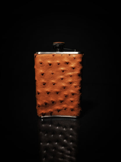 Brizard and Co. The 8 oz Flask - Ostrich Tan
