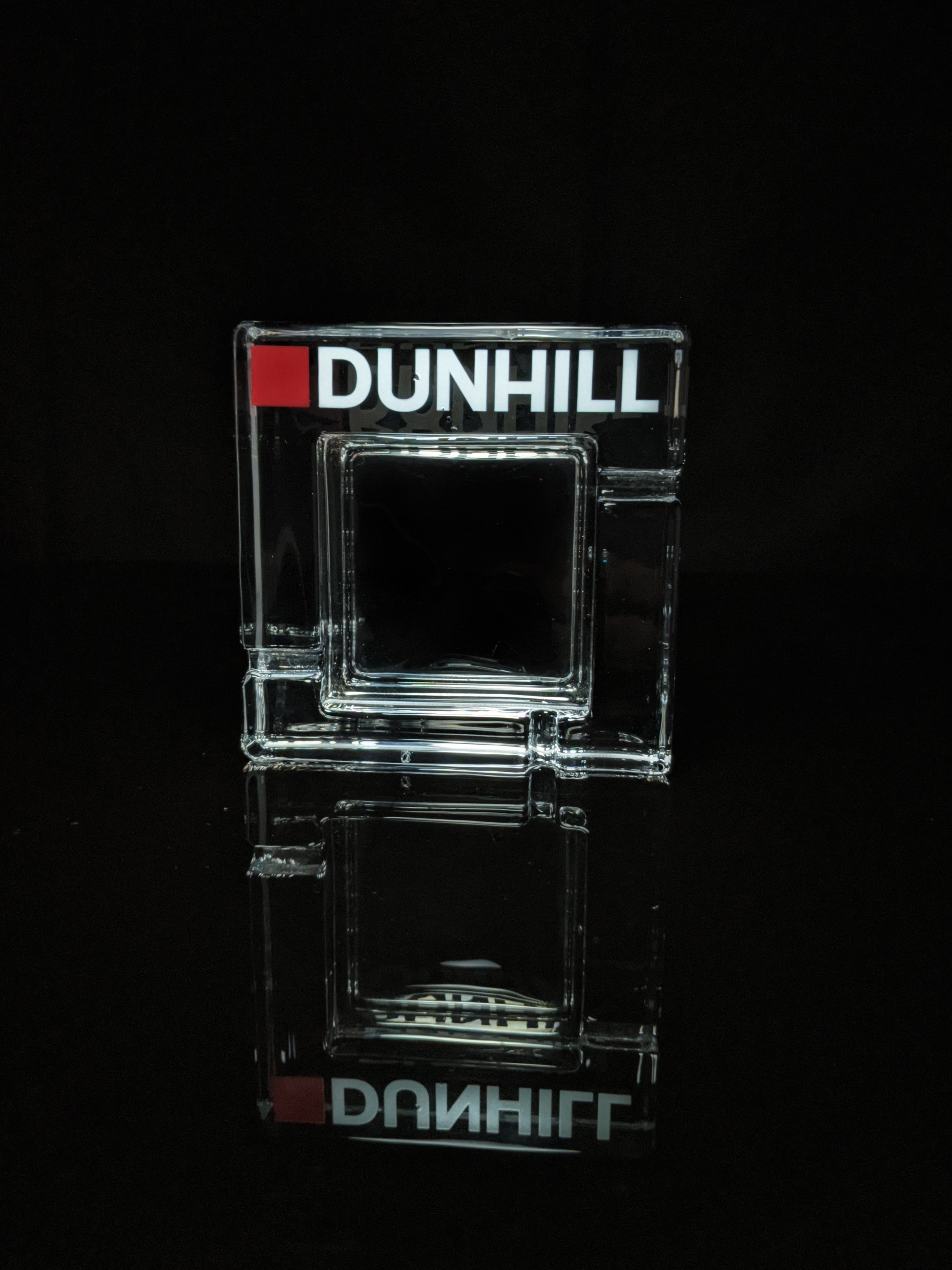 Dunhill Square Glass Ashtray