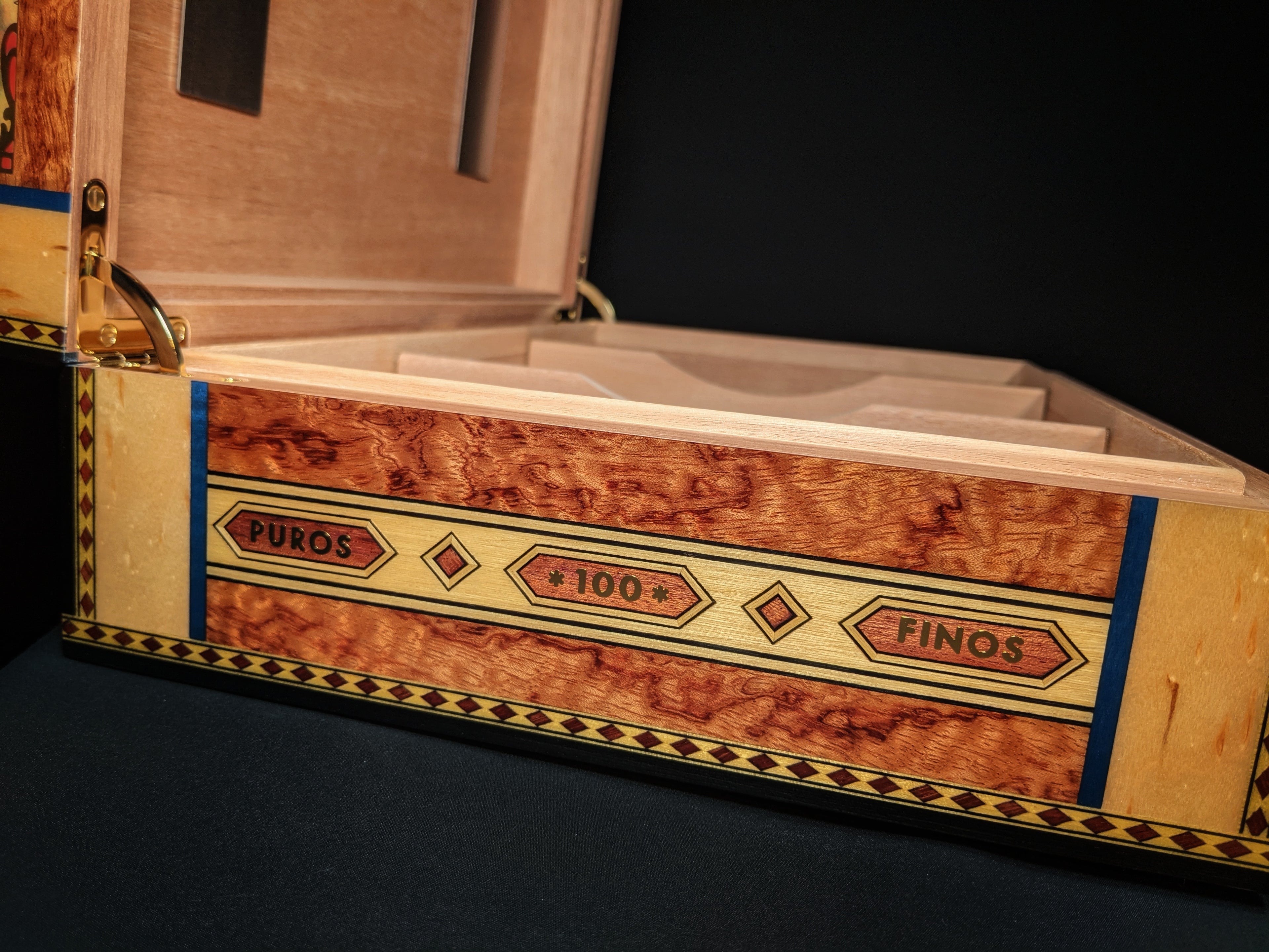 Elie Bleu Alba Bubinga Humidor 110 ct NIB