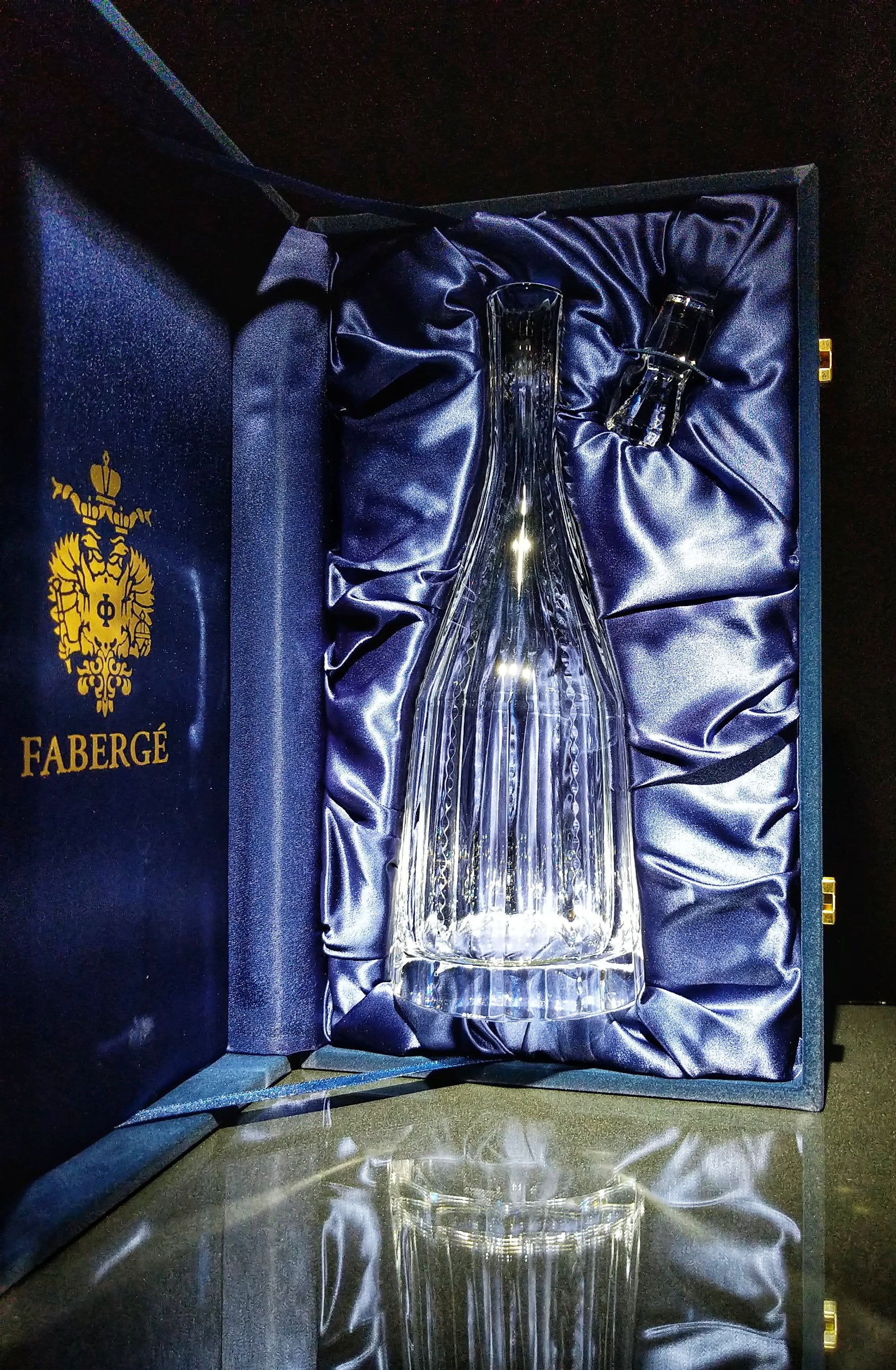 Faberge Crystal Decanter NIB