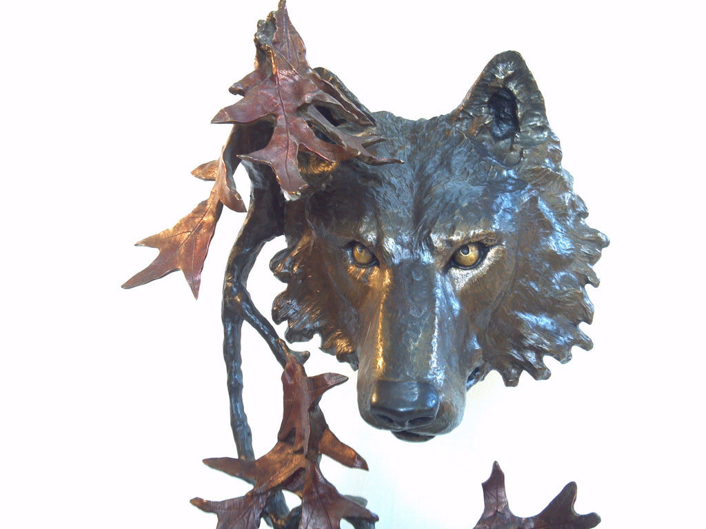 Mark Hopkins North Woods Bronze Sculpture — 18.5" Tall