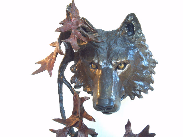 Mark Hopkins North Woods Bronze Sculpture 18.5" Tall
