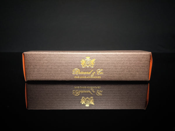 Brizard and Co Blue Ostrich Single Cigar Tube Holder