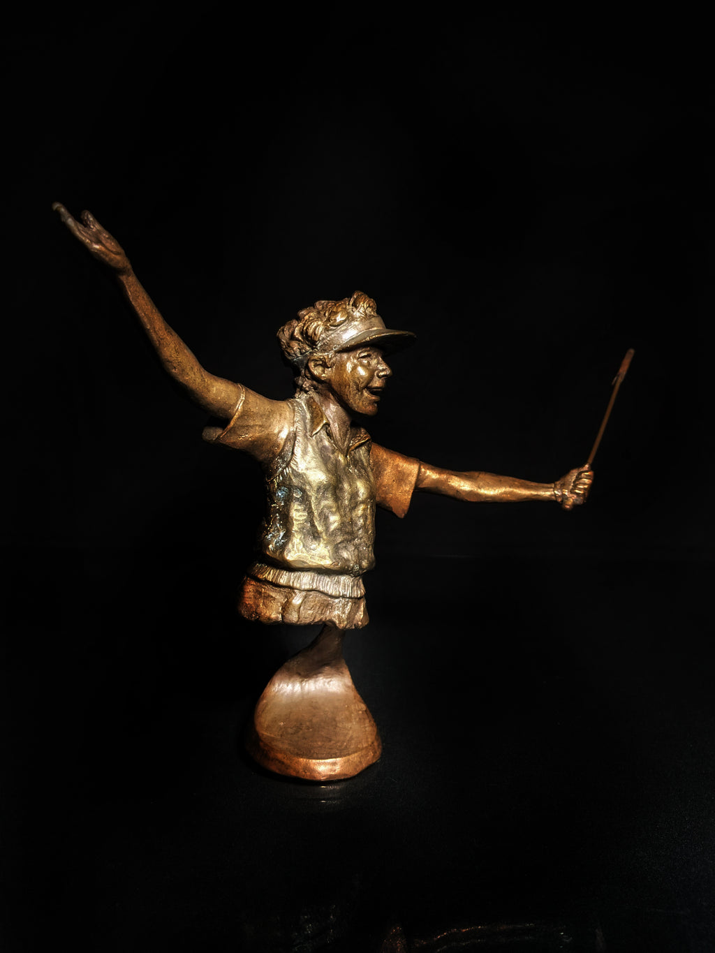 Mark Hopkins Bronze Gold Sculpture " Perfect "