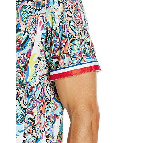 Robert Graham Terraferma Psychedelic Collage Short Sleeve Shirt — Medium
