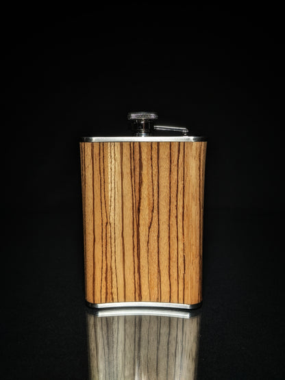 Brizard and Co. The 8 oz Flask - Zebrawood