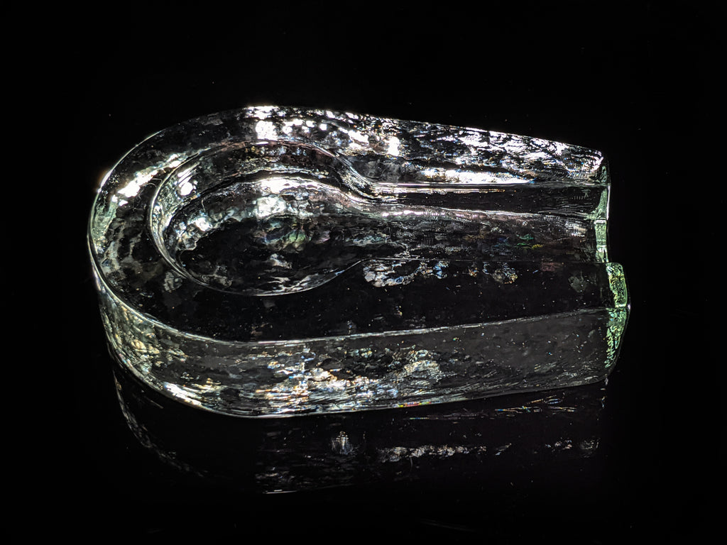 Heavy Pilgrim Glass Cigar Ashtray