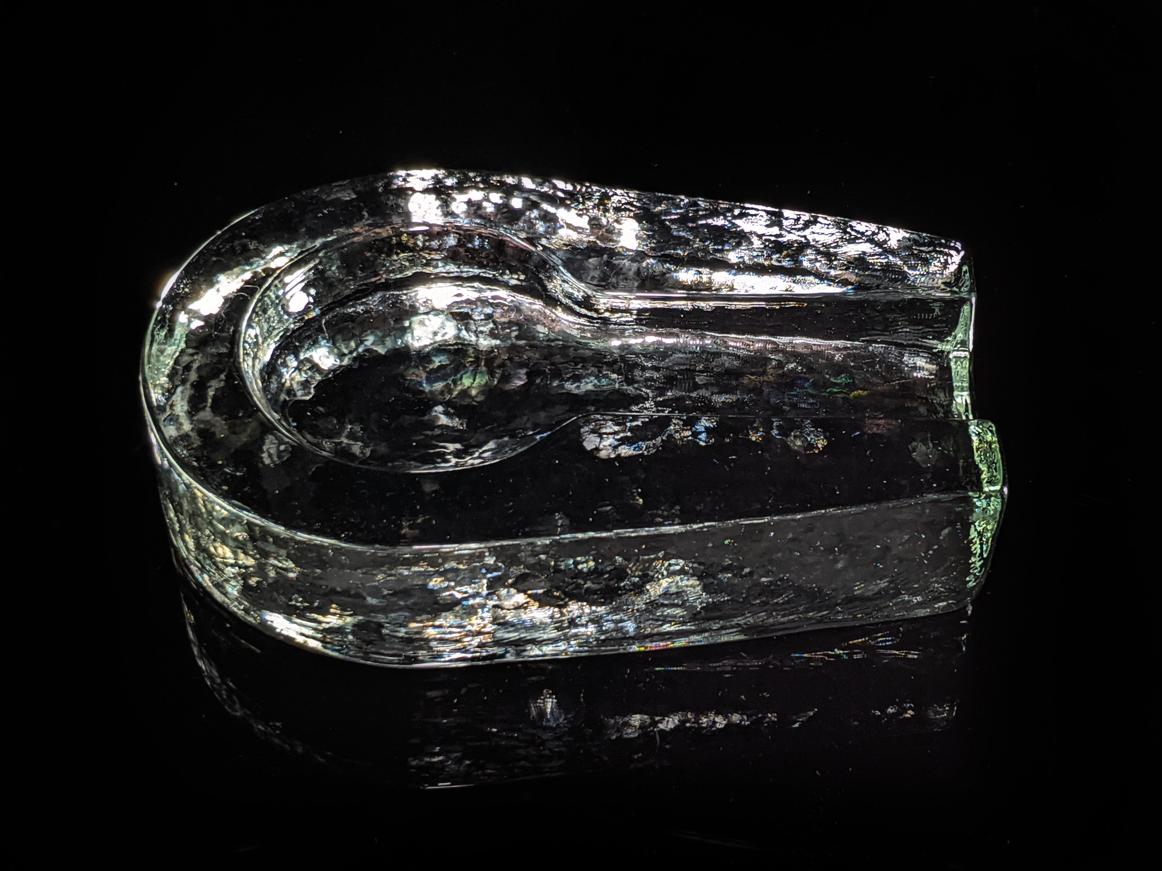 Heavy Pilgrim Glass Cigar Ashtray