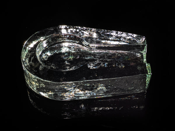 Heavy Pilgrim Glass Cigar Ashtray