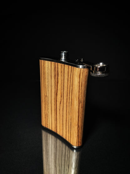 Brizard and Co. The 8 oz Flask - Zebrawood