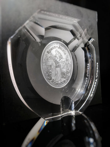 Large Cigar Clear Crystal Ashtray