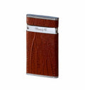 Brizard and Co. The "Sottile" Lighter - Lizard Pattern Havana
