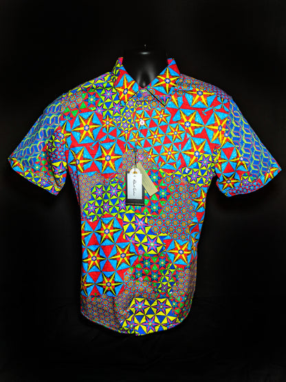 Robert Graham Prism Limited Edition Short Sleeve Shirt. Medium Size