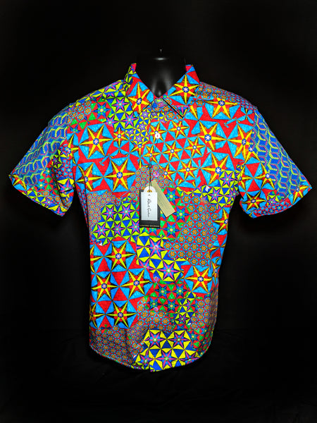 Robert Graham Prism Limited Edition Short Sleeve Shirt. Medium Size