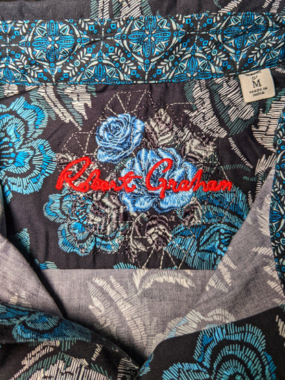 Robert Graham Short Sleeve Colorful Classic Fit Shirt Medium Adult