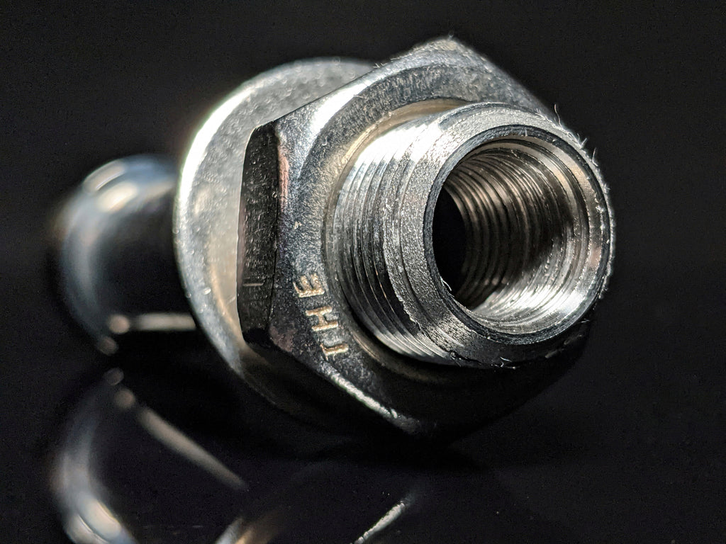 Marine Machine Thru Hull Fitting 3/8 FIP  to No 6 Flare