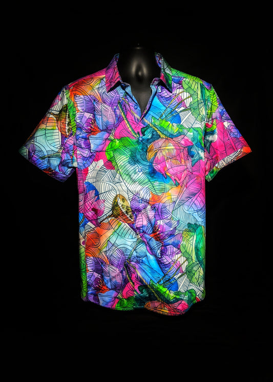 Robert Graham Rose Hill Short Sleeve Shirt Size Medium