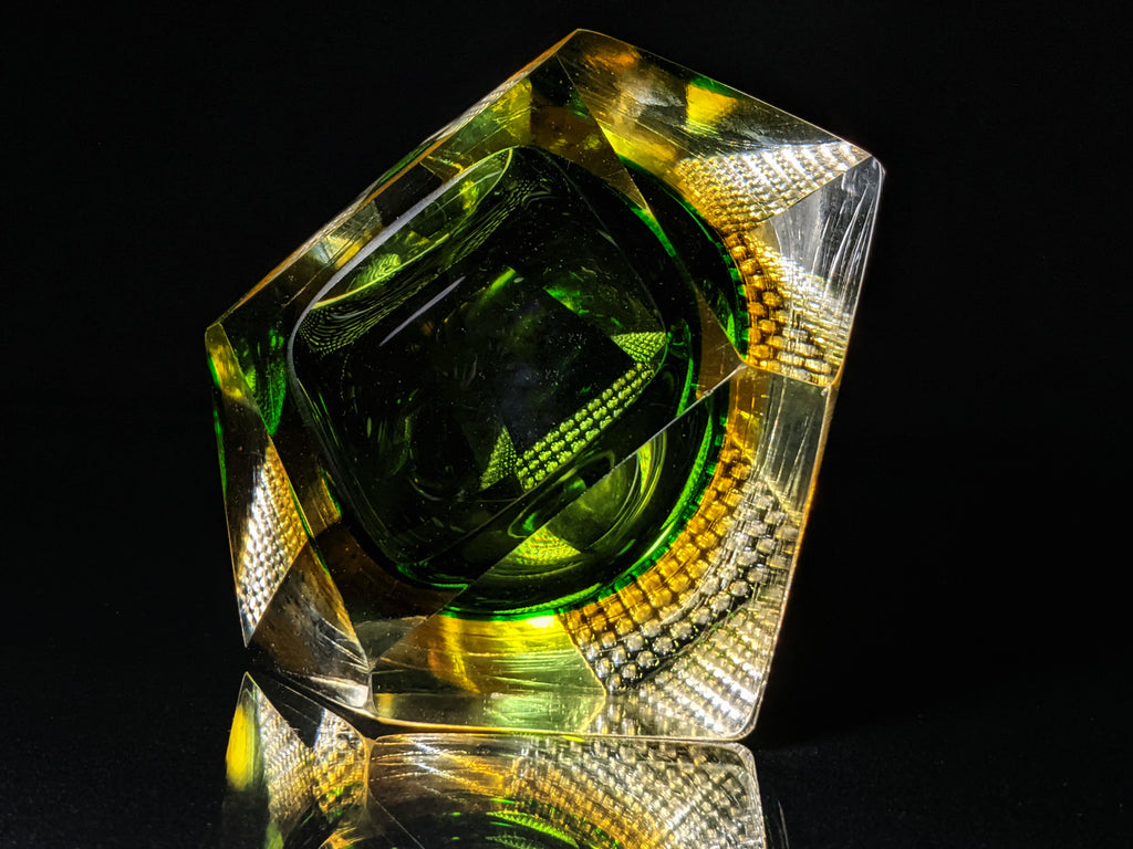 Murano Sommerso Crystal Ashtray