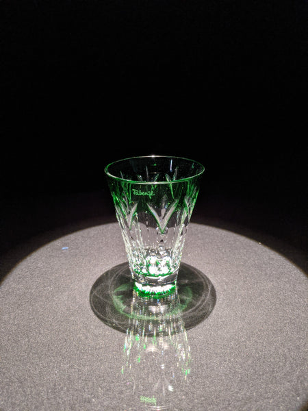 Faberge Crystal Ice Bucket with shot glasses