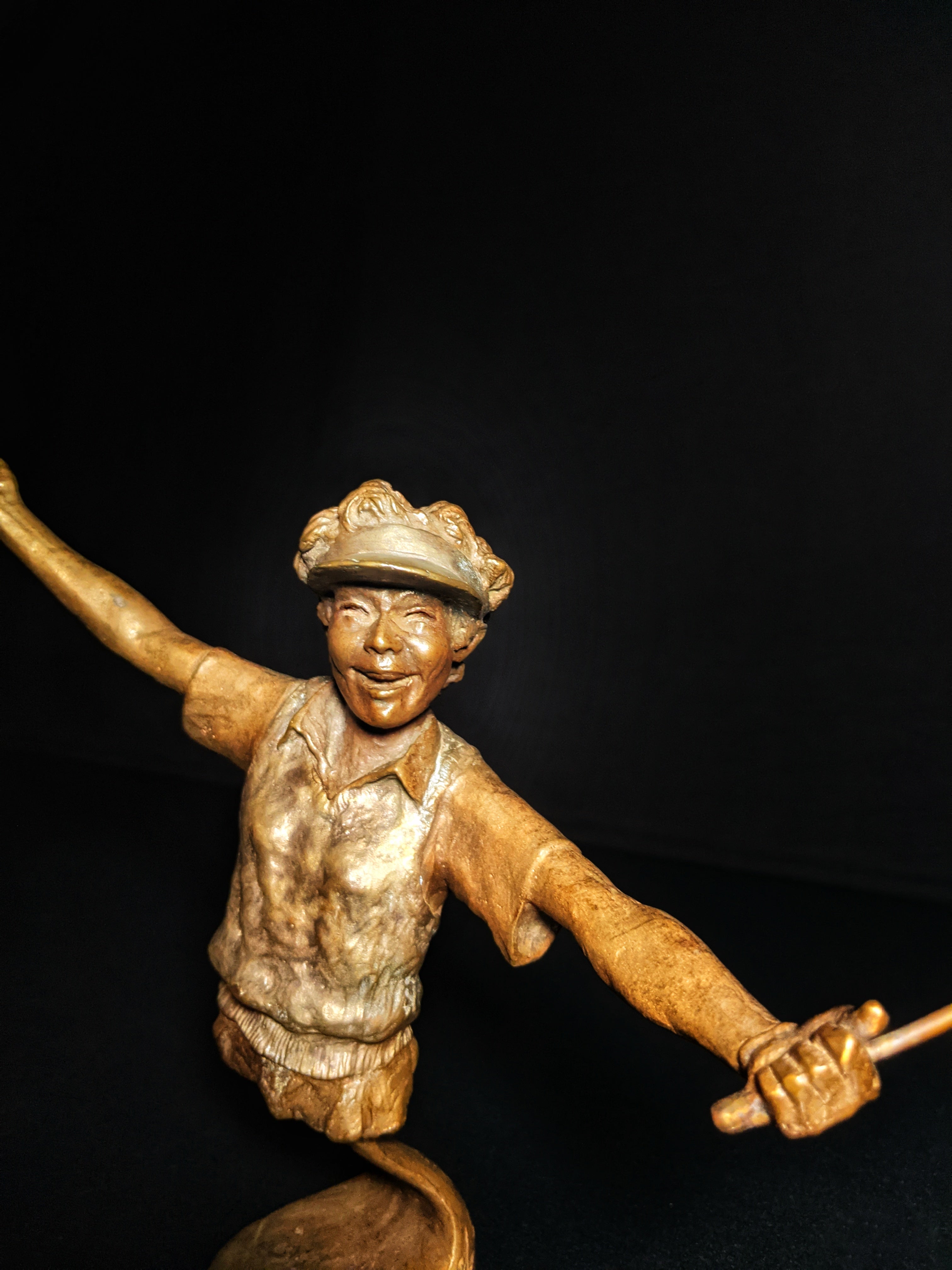 Mark Hopkins Bronze Gold Sculpture " Perfect "