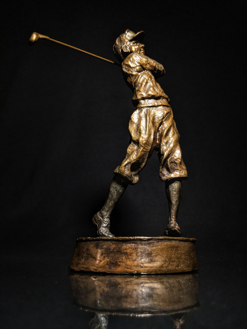 Mark Hopkins Golf Series "Fairway" Bronze Sculpture — Made in USA