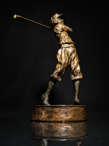 Mark Hopkins Bronze Golf Series Sculpture called " Fairway " Made in USA