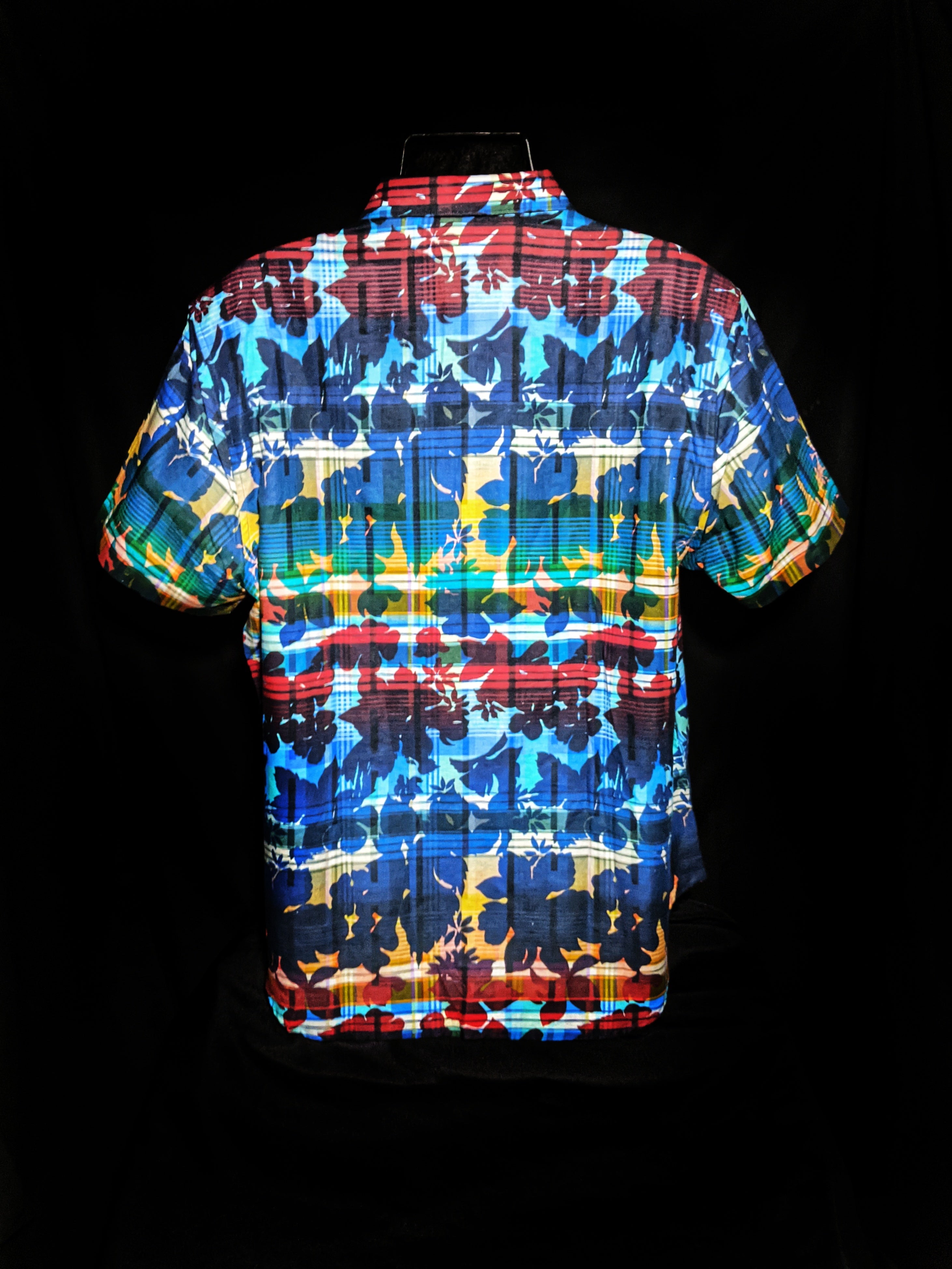 Robert Graham Cul de Sac Short Sleeve Shirt Size Large