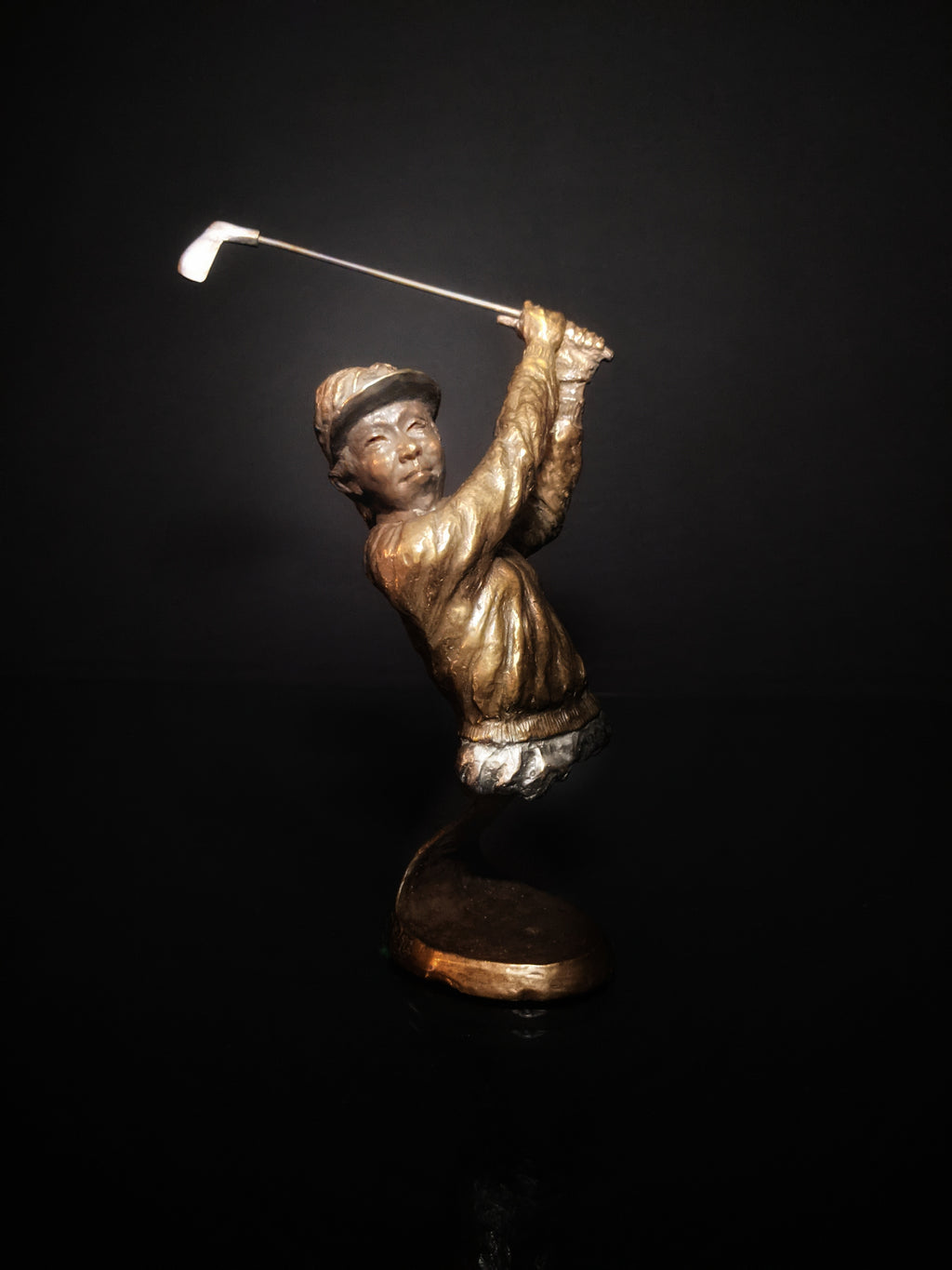 Mark Hopkins Bronze Lady Golfer